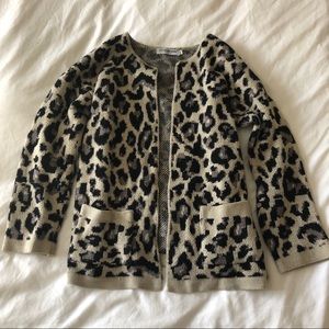 Cotton Emporium Leopard Cardigan